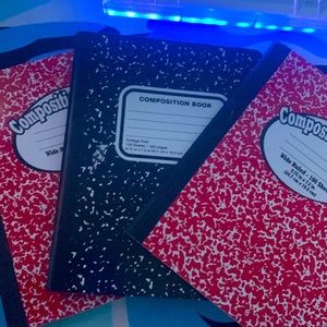 3 school notebooks